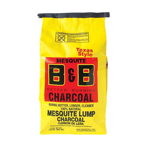 B&B Charcoal Organic Mesquite Lump Charcoal - 8 lbs B&5607